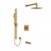 Riobel - Paradox - Type T/P 3-Way Tub/Shower Kit - Square - Brushed Gold