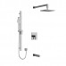 Riobel - Paradox - Type T/P 3-Way Tub/Shower Kit - Square - Chrome