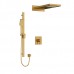 Riobel - Paradox - Type T/P 3-Way Shower Kit with Cascade - Square - Brushed Gold