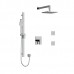 Riobel - Paradox - Type T/P 3-Way Shower Kit with Jets - Square - Chrome