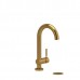 Riobel - Riu Single Knurled Handle Bathroom Faucet - RU01KN - Brushed Gold (PVD)