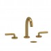 Riobel - Riu Widespread Bathroom Faucet With C-Spout - RU08L - Brushed Gold (PVD)