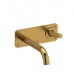 Riobel - Riu Wall Mount Knurled Handle Bathroom Faucet - RU11KN - Brushed Gold (PVD)