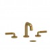 Riobel - Riu Knurled Widespread Bathroom Faucet With U-Spout - RUSQ08LKN - Brushed Gold (PVD)