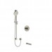 Riobel - Riu 1/2 Inch 2-Way Type T/P Coaxial System With Spout And Hand Shower Rail - KIT1244RUTM - Brushed Nickel (PVD)
