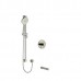 Riobel - Riu 1/2 Inch 2-Way Type T/P Coaxial System With Spout And Hand Shower Rail - KIT1244RUTM - Polished Nickel (PVD)