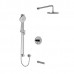Riobel - Riu Type T/P 1/2 Inch Coaxial 3-Way System With Hand Shower Rail Shower Head And Spout - KIT1345RUTM - Chrome