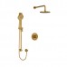 Riobel - Riu Type T/P 1/2 Inch Coaxial 2-Way System With Hand Shower And Shower Head - KIT323RUTM - Brushed Gold (PVD)