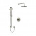 Riobel - Riu Type T/P 1/2 Inch Coaxial 2-Way System With Hand Shower And Shower Head - KIT323RUTM - Brushed Nickel (PVD)