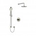 Riobel - Riu Type T/P 1/2 Inch Coaxial 2-Way System With Hand Shower And Shower Head - KIT323RUTM - Polished Nickel (PVD)