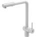 Zomodo - Piato - Kitchen Faucet - Round - KTC030-HBW - Matte White / Brushed Stainless