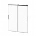 Kalia - AKCESS™ - 2 Sliding Panel Shower Door for Alcove Installation 60'' x 77'' Reversible Chrome Clear Duraclean Glass